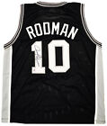 San Antonio Spurs Dennis Rodman Autographed Black Jersey Jsa Stock  215732