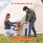 Inflatable Tents For 3-5 Person Camping Tent Blow Up Tent W  Pump   Stove Jack