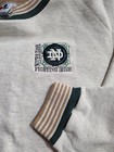 Vintage 90 s Notre Dame Locally Made Crewneck Pullover With Embroidered Crest