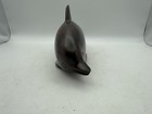 Vintage Hand Carved Wood Dolphin Figurine Sculpture Nautical Coastal Decor
