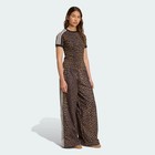 Adidas Originals Women s Leopard Firebird Oversized Track Pants Jw7302-authentic