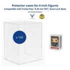 Lot 100 Collectibles Protector Case For Funko Pop 4 Inch Vinyl Figures 0 35mm