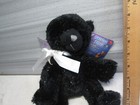 Russ Berrie Shining Stars Black Cat Plush Stuffed Kitty Green Eyes With Tags