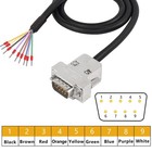 Db9 Male Connector Adapter Cable Dsub 9pin Rs232 Rs485 Serial Port 22awg