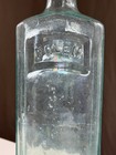1870s 1880s Nolen Cod Liver Oil Philadelphia Aqua Glass Bottle 9 3 4  Medicine