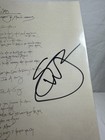 Stephen Wilson Jr  Country Music Death Cab Signed Lyric Sheet Cincinnati  Oh 