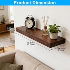 4 Pack Floating Shelves For Wall  15 75inch  Wall-mounted Shelves With Brackets