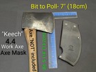 Keesteel  Keech 4 4 Tassie Work Axe Handmade Leather Axe Mask only read Des-2026