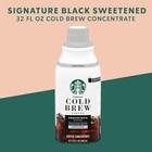 Starbucks Cold Brew Coffee Concentrate  Sweetened Signature Black  32 Fl Oz