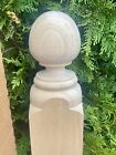 Large New Old Stock Victorian Style Solid Poplar Newel Post Heavy Architecture