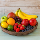 Stratton Home Rustic Woven Tobacco Basket Wall Decor     Round Lattice Design