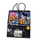Vintage Mickey Minnie Mouse Goofy Donald Halloween Gift Bag 9 75   x8    Disney
