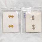 2 Pairs Of Hamburger Woolen Lieutenant Bars Gold   Nickel 3 4 x5 16  Smooth Back