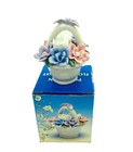 Small Bisque Porcelain Floral Basket Elegant In Box New