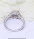 2 00 Ct Round Cut Moissanite Vintage Antique Engagement Ring 925 Sterling Silver