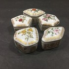 Lot Of 5 Vintage 1980 Empress Josephine s Rose Garden Trinket Boxes