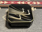 Otagiri Japan Black Gold Coasters W Case Set Of 6 Mcm Vintage R1