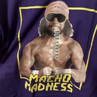 Wwe Mens T-shirt Xl Purple Macho Man Randy Savage Wwf Macho Madness Wrestling