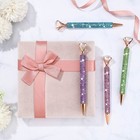 4pcs Diamond Ballpoint Pens W  Crystal Bling Retractable Rhinestone Writing Pens