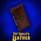 Leather Journal Tiger Cover Embossed With Cord Closure Notebook Brown