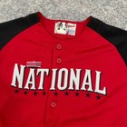 Majestic 2015 Mlb All-star Game National League Jersey Red black Youth M 10 12