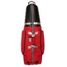 Caddymatic Hard Top Shell Padded Travel Cover With Wheels red grey 
