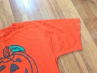 Vintage 1995 Happy Halloween Orange Graphic T-shirt Custom Tee Brand Medium