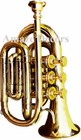 Vintage Polished Brass Bugle Instrument Pocket Trumpet Flugel Horn   Mouthpiece
