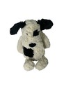 Jellycat Plush Bashful Dog Puppy Cream Black Spots Stuffed Animal Lovey Toy 11 