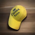 Corona Extra Cap Hat 100  Cotton Adjustable Beer New Logo Yellow   Blue Vintage