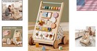 Morandi Wooden Baby Walker   Activity Center - 2-in-1 Toy For Confident Walking