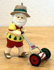 Vintage 1994 Hallmark Keep On Mowin  Santa Christmas Ornament Artists Favorite