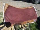 30   32    Burgundy Custom Csi Saddle Pad With Fleece Liner