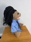 Melissa And Doug Woman Police Office Lady Hand Puppet Dark Ponytail No Stick