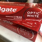 Lot Of 2 Colgate Optic White Stain Fighter Toothpaste Exp  3 28  10 27 Gel Mint