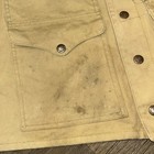 Vintage Filson Tan Tin Cloth Hunting Fishing Vest 40 Med Large