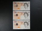 3no  First Run Aa01 Prefix 2000  gb england  Lowther   10 Banknotes Fresh Unc