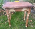 Scrubbed Pine Side Table English Country Cottage Rustic Farmhouse C1850