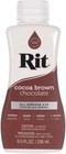 Rit Dye Liquid     Wide Selection Of Colors     8 Oz  Cocoa Brown