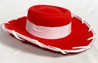 Disney Toy Story Pixar Jessie Youth Cowgirl Red Felt Hat Costume Accessory 13 