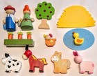 Hawkin s Bazaar Tobar Wooden Toys Wood Farm Play Set Toys Kids Age 3 