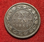 Canada Cent 1858 Key Date Bronze Coin Km 1 421k Mintage T9513