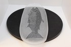Vintage Glass Pukeberg Swedish Fish Salmon Platter 