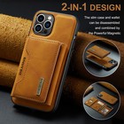 For Iphone 15 14 Plus 13 12 Pro Max Leather Wallet Case Magnetic Rubber Cover