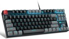 75  Mechanical Gaming Keyboard  Red Switch  Led Blue Backlit  87 Keys Compact   