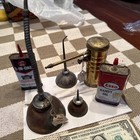 Assorted Vintage Oil Cans -2 Eagle -pump 1- Esso And A1-3 In One Lot