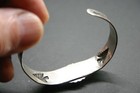 Beautiful Vintage antique Native Amer  Sterling Silver Turquoise Inlay Bracelet