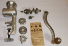 Vtg Universal Food Meat Grinder Chopper No  1 Clamp On With Box   Instructions