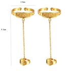 Newborn Baby children boys girls Bracelets Bangles 24k Gold Plated Ring Set
