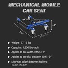 Car Dolly Jack 1500bs Capacity Steel Twin Wheel Dolly With Foot Pedal Removable